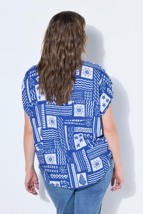 Produktbild Studio Untold Blusenshirt, oversized, mit Kachel-Print (50, 52)