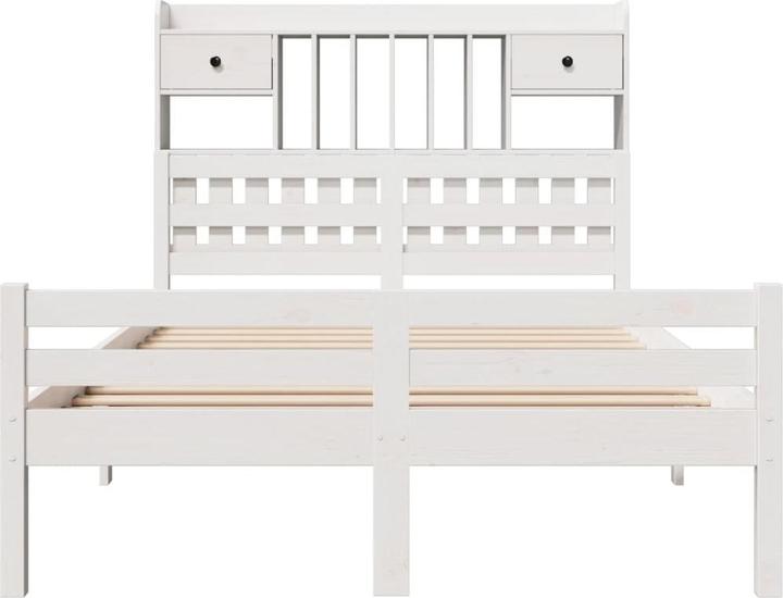 Produktbild vidaXL Bett mit Regal (135 x 190 cm)