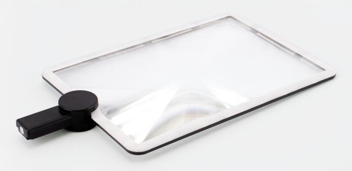 Actual product image RealPower LED-Lupe HL-1,rechteckige LED-Leselupe zum umhänge