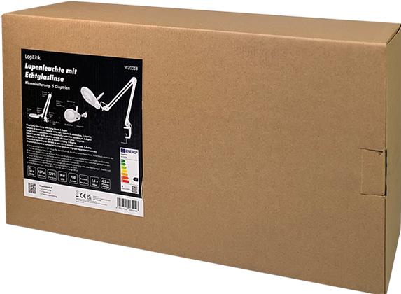 Productafbeelding LogiLink loeplamp met klem 5 dioptrie wit (700 lm)