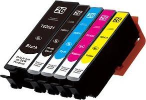 Produktbild Hermex Kompatible Tintenpatrone XL für Epson Expression Premium XP-510 (M, Y, BK, PBK, C)