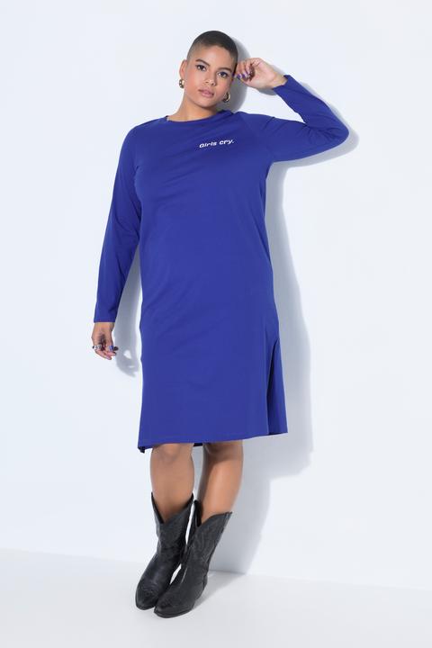 Produktbild Studio Untold Jerseykleid, A-Line, Midilänge, Bogen Writingprint, Langarm (54, 56)