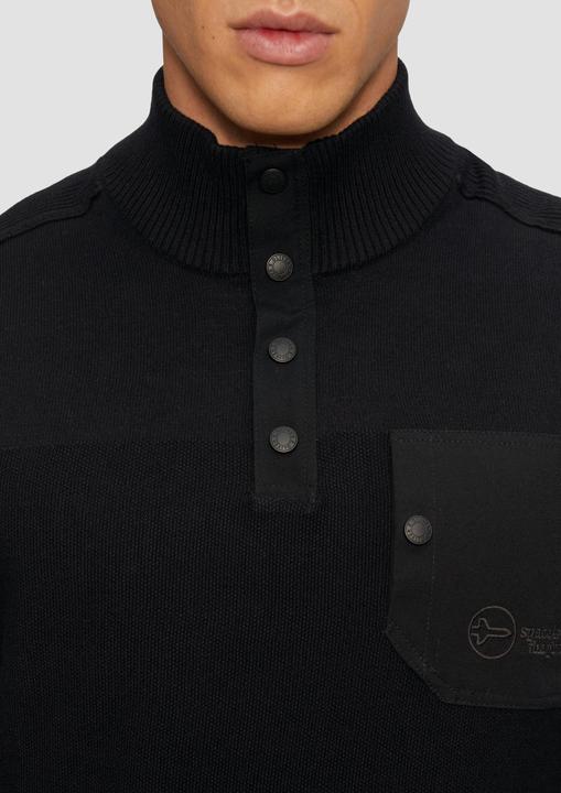 Produktbild S.Oliver Strickpullover Sportiver Strick-Troyer im Fabricmix (L)