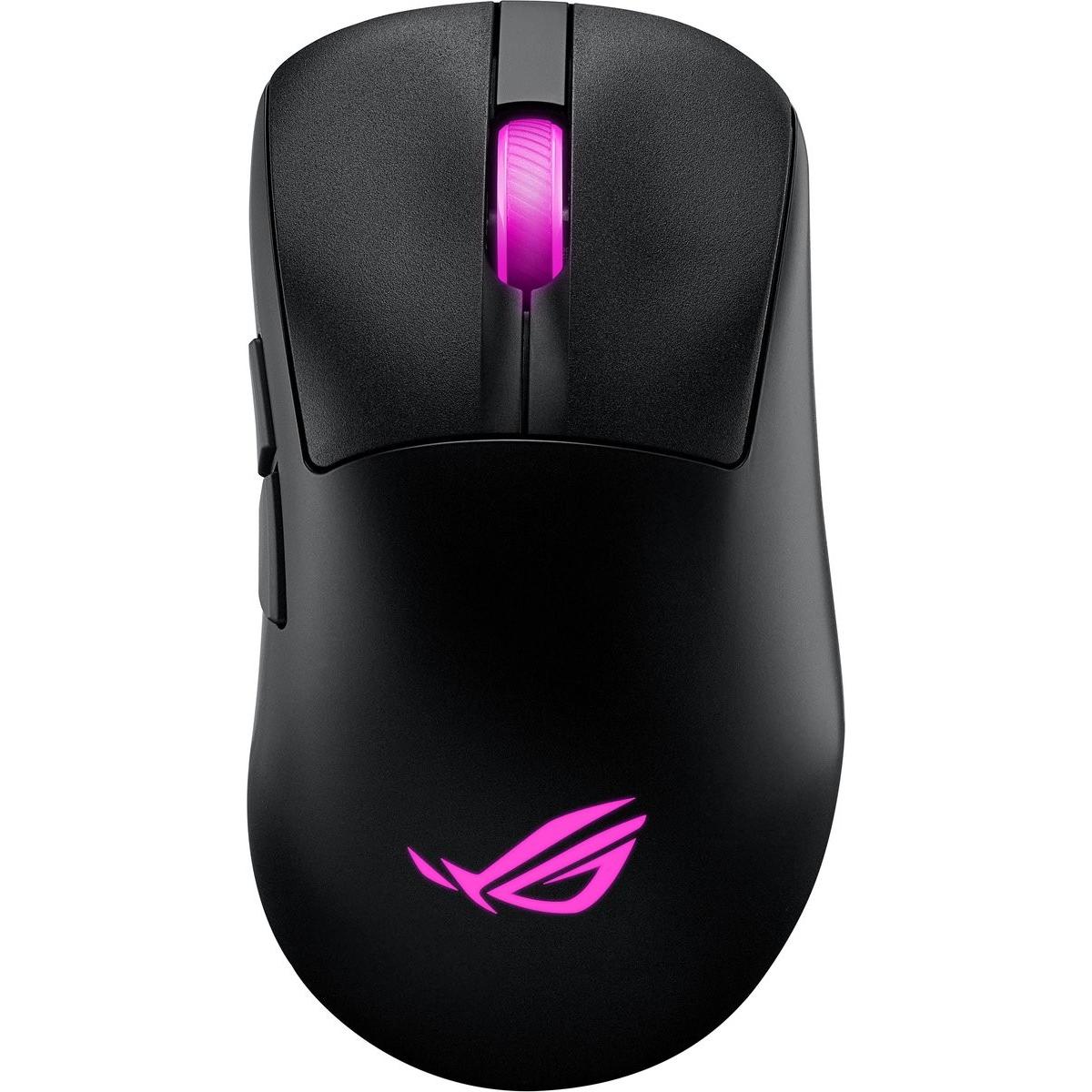 ASUS ROG Keris II Origin (Kabellos, Kabelgebunden), Maus, Schwarz