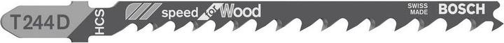 Produktbild Bosch Professional Zubehör Stichsägeblatt T 244 D Speed for Wood, 3er-Pack