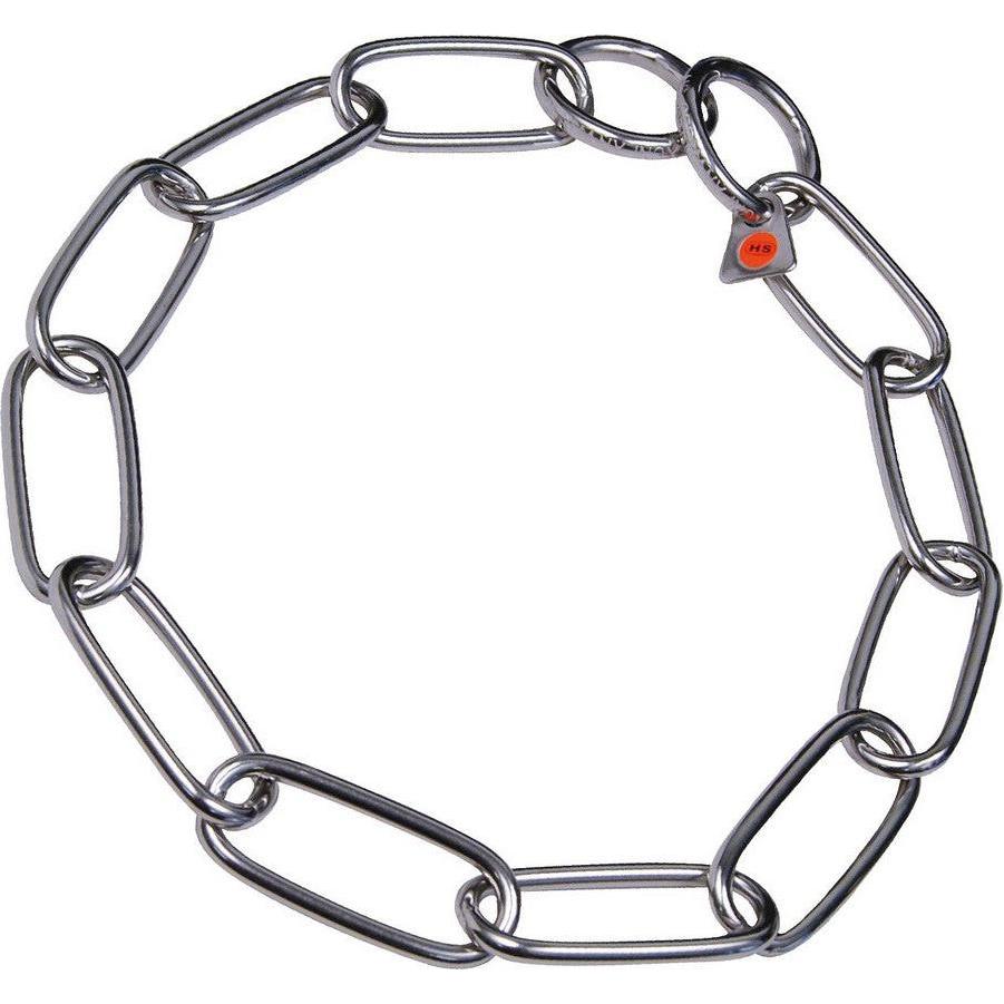 Hs Sprenger Hundehalsband Silberfarben Lang Verbindungen 76 cm (Cane, Generale), Collare + Guinzaglio