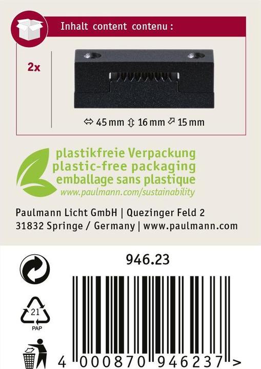 Produktbild Paulmann Gurt-System ULine Gurt Klemme