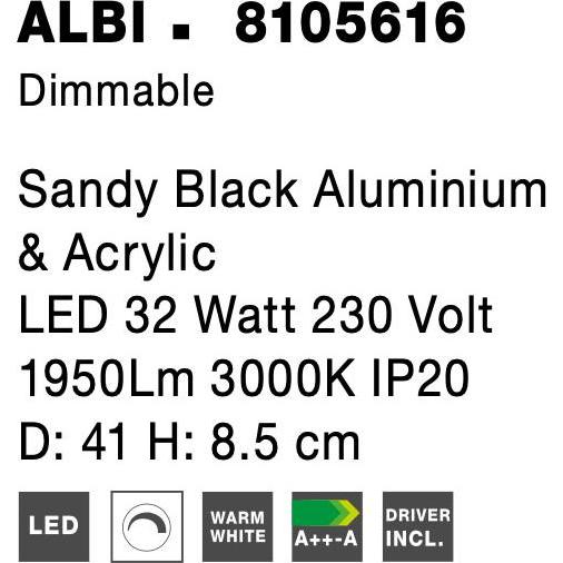 Thumbnail - Nova Luce, Wandleuchte + Deckenleuchte, Albi (1952 lm)