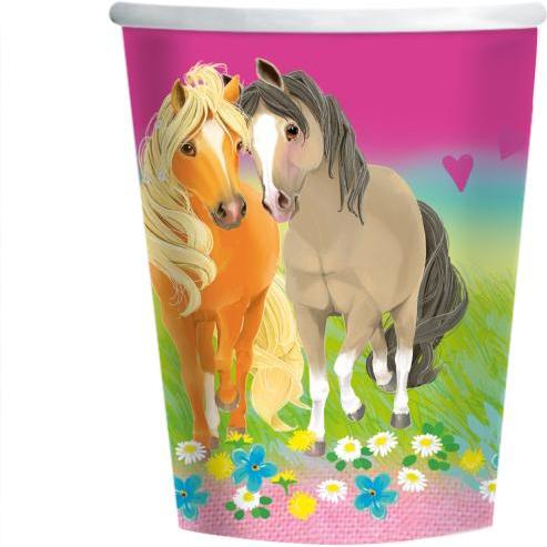 Amscan, Einweggeschirr, Gobelets - Pretty Pony (8pcs) (10 x)