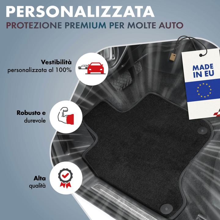 Produktbild Walser Premium Fussmatten für Seat Leon 09/2012-2021 (1 Set à 3 Fussmatten)