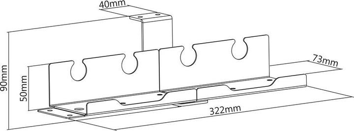 Produktbild myWall Halter für Steckdosenleiste