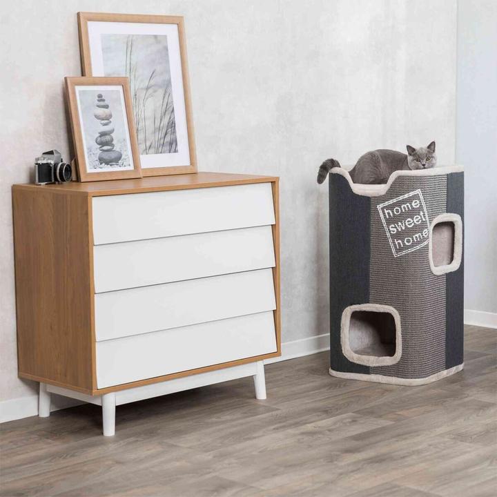 Produktbild Trixie Cat Tower Jorge (78 cm, Weiss, Blau, Grau)