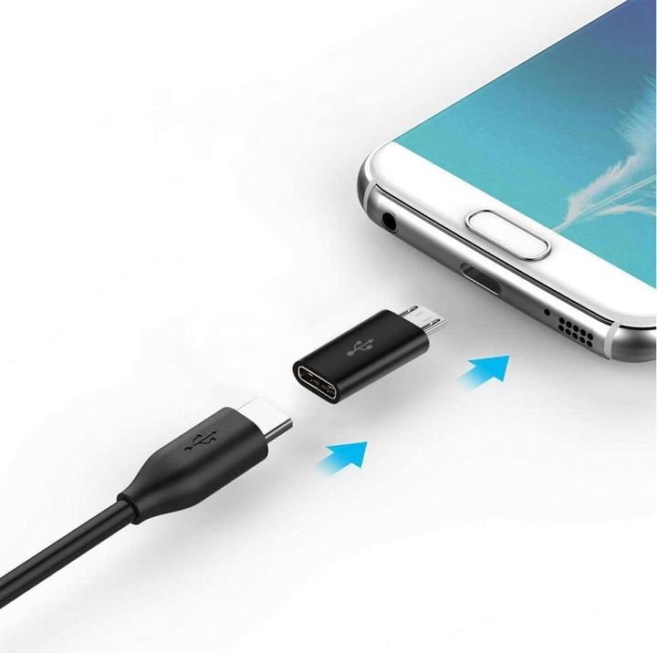 Immagine prodotto PowerGuard Convertitore adattatore da USB-C a Micro-USB (USB tipo C, Micro USB)