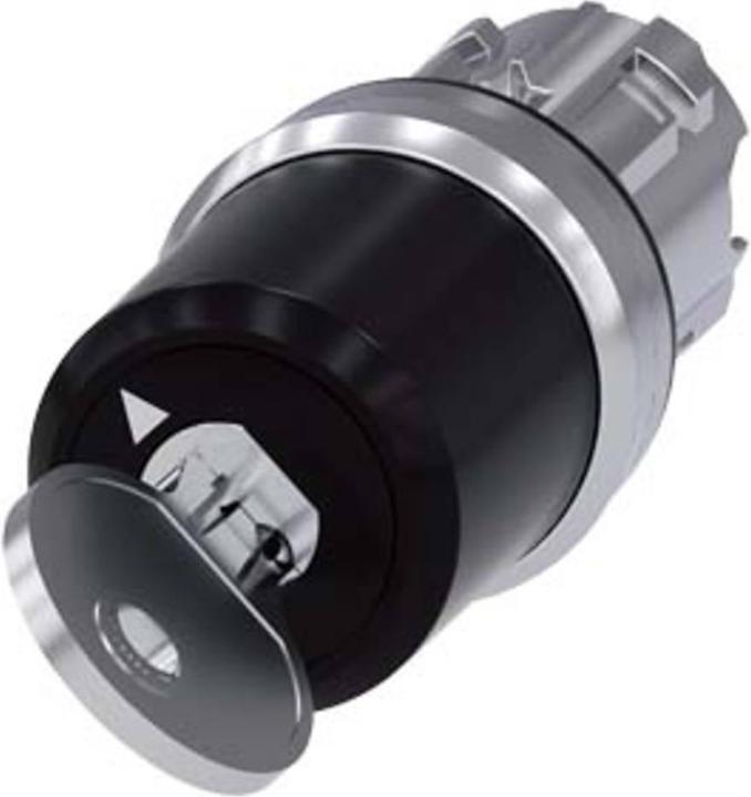 Actual product image Siemens Key switch 2-stage rectangular Ř22mm 3SU1050-5QF01-0AA0