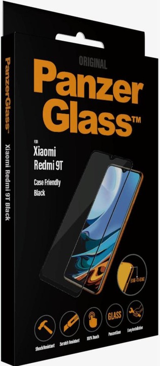 Actual product image PanzerGlass Case Friendly (1 Piece, Xiaomi Redmi 9T)