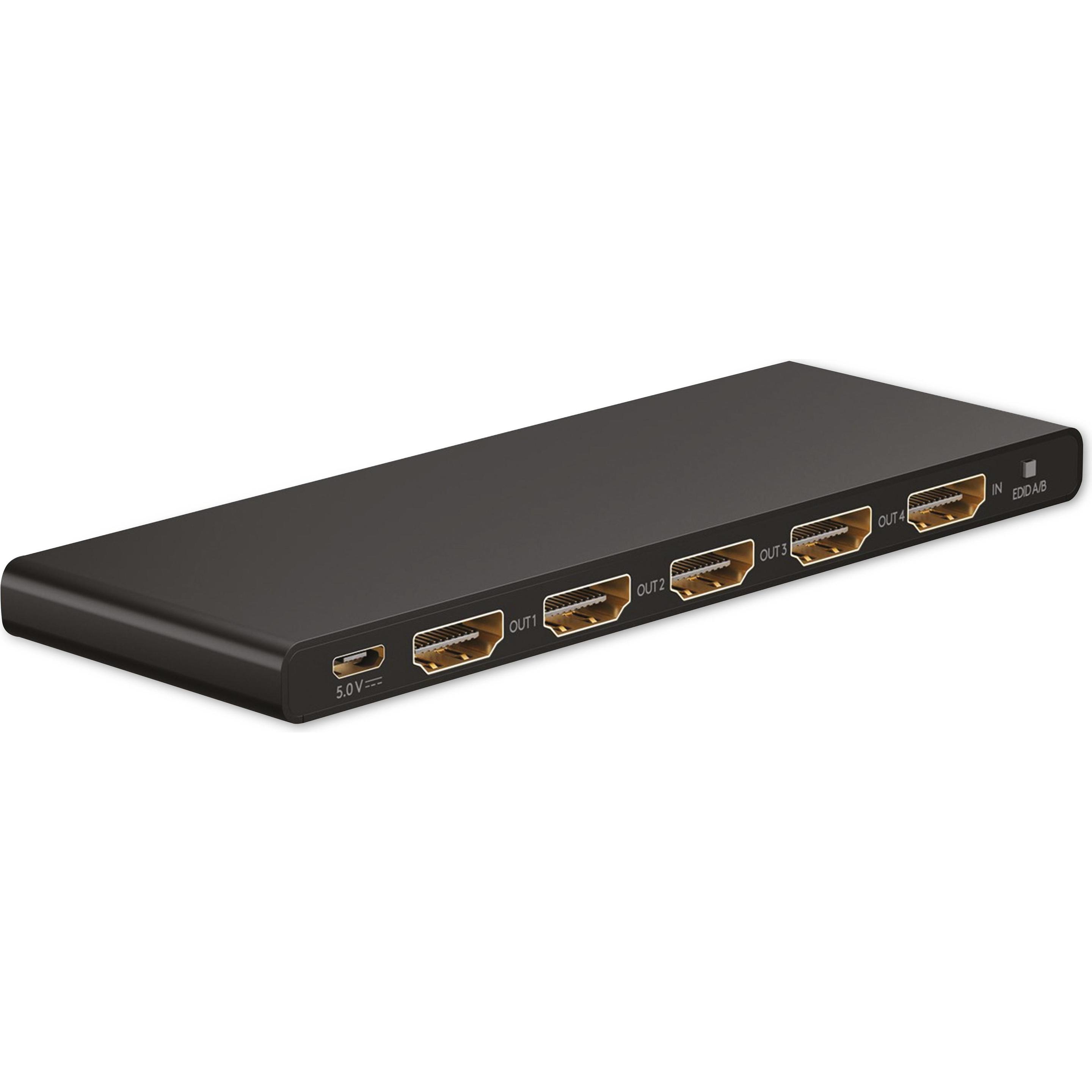 Goobay HDMI-Splitter 1 auf 4 4K @ 60 Hz, Switch Box