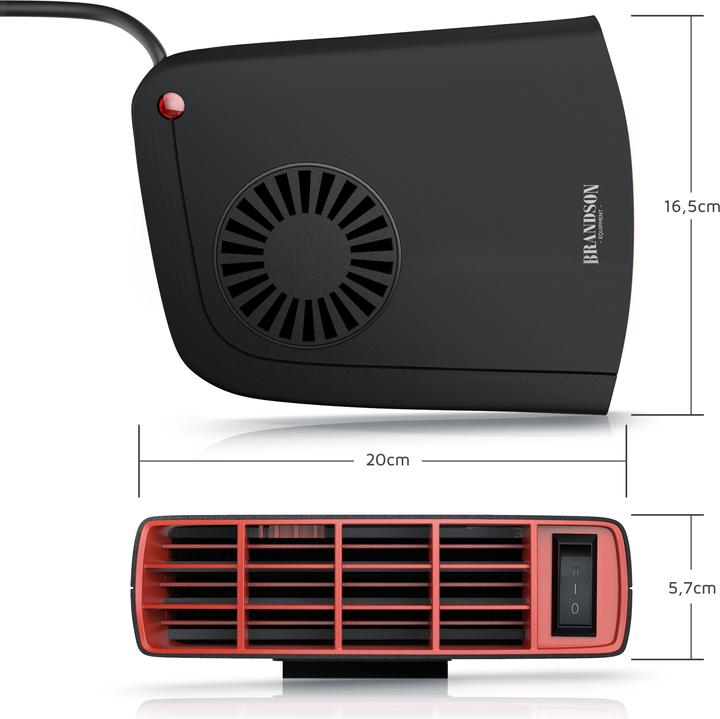 Actual product image Brandson Passenger compartment heater - mobile car heater - comfort defroster parking heater fan heater (1400 W)
