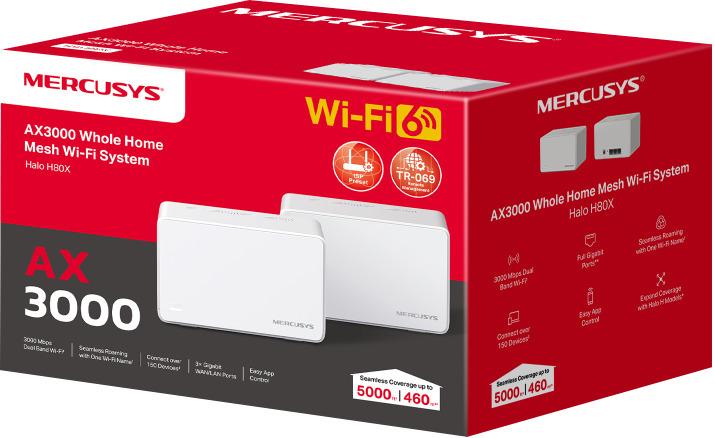 Actual product image Mercusys AX3000 Whole Home Mesh Wi-Fi System