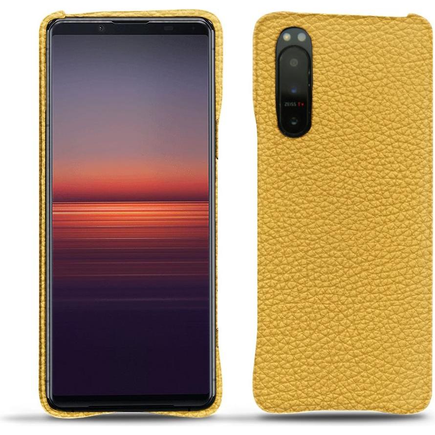 Noreve Lederschutzhülle (Sony Xperia 5 II), Smartphone Hülle, Orange