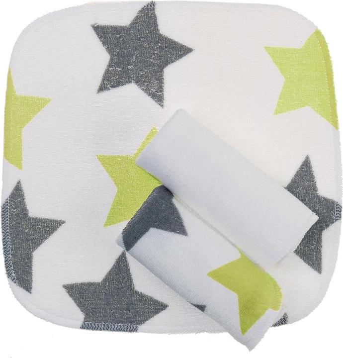 Lavette 3 pcs. lime Stars