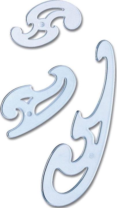 Produktbild Arda Kurven Schablonen (15 cm, Kunststoff)