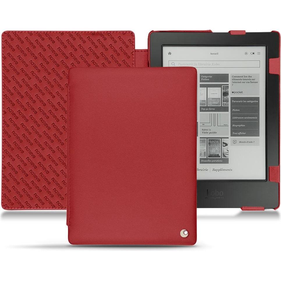 Noreve Lederschutzhülle horizontal (Aura H2O), Tablet Hülle, Rot