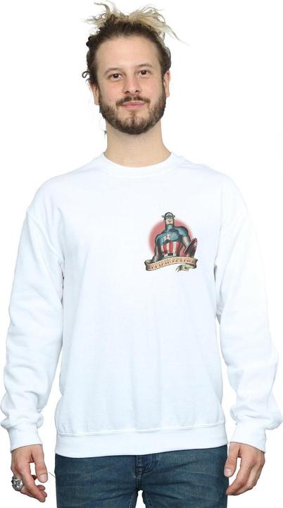 Produktbild Captain America Tattoo Breast Print Sweatshirt (M)