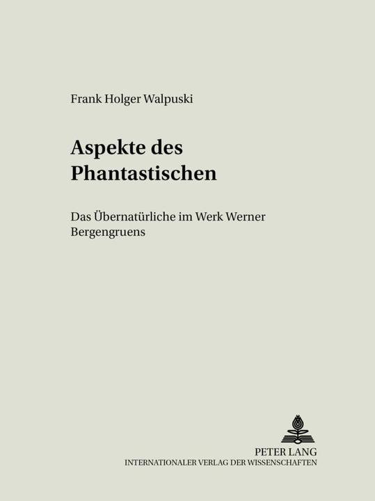 Produktbild Aspekte des Phantastischen (Deutsch, Frank Walpuski, 2006)