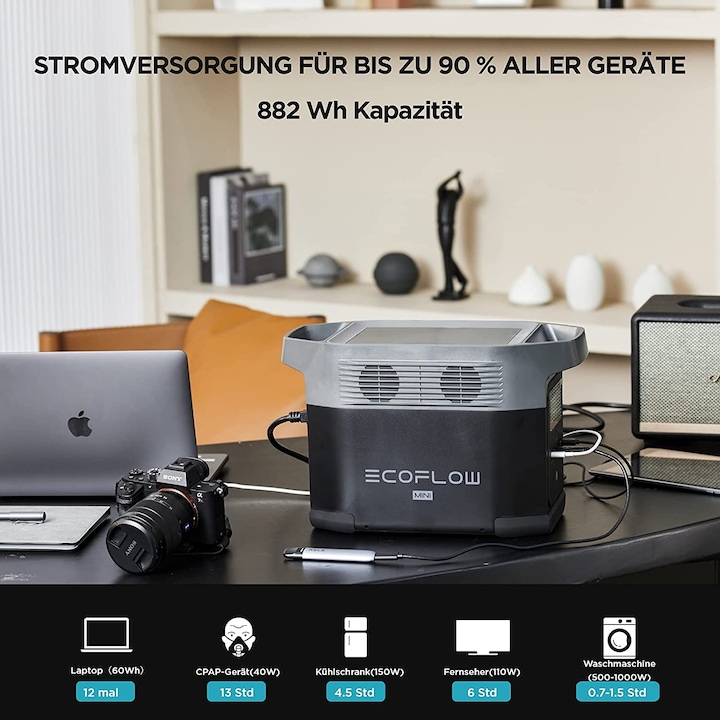 Immagine prodotto EcoFlow Delta Mini (882 Wh, 10.70 kg)