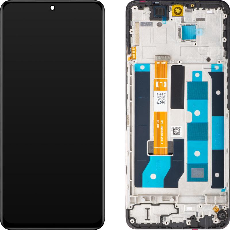 realme Display Unit für 12x, Glowing Schwarz, Pièces de rechange pour appareils mobiles