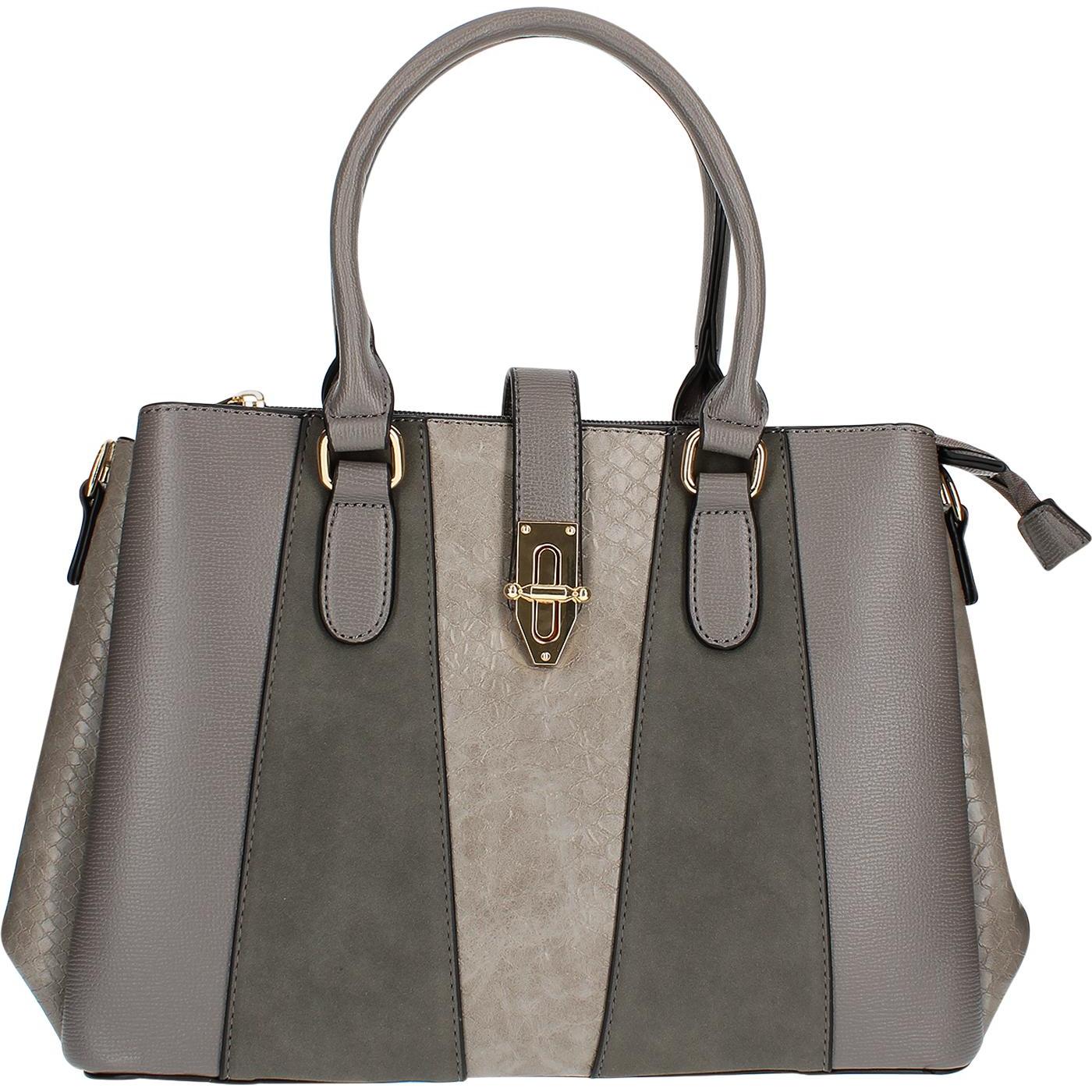 Gallantry, Tasche, Gold Buckle Handtasche, Grau, (5 l)