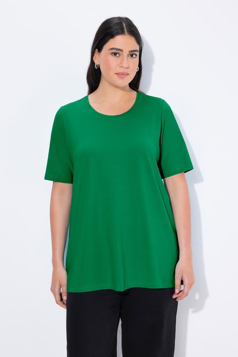 Actual product image Ulla Popken Essential Round Neck Stretch Tee (62)