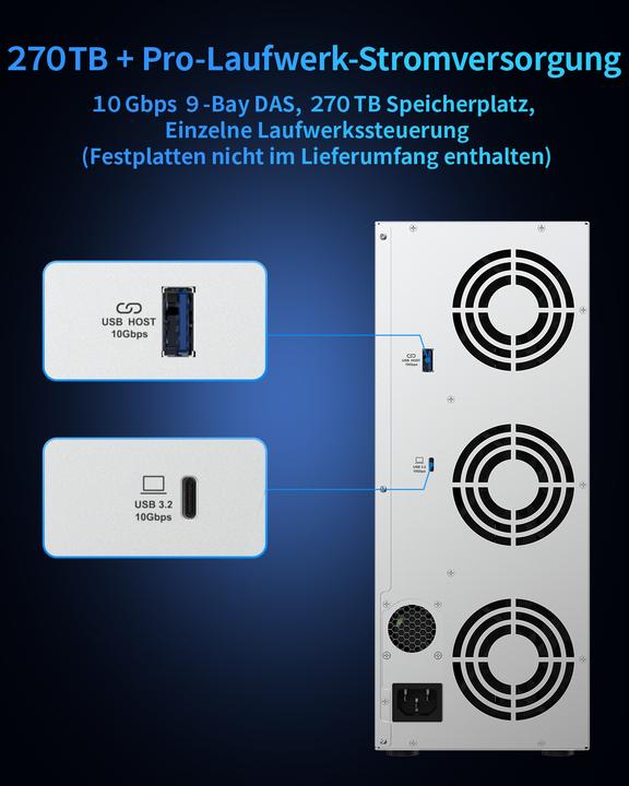 Actual product image Terramaster RACKMOUNT USB 3.2 GEN2