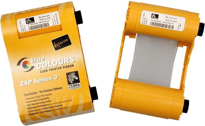 Zebra ZXP3-R2 FARBBAND (Gelb, Blau, Rosa, Schwarz)