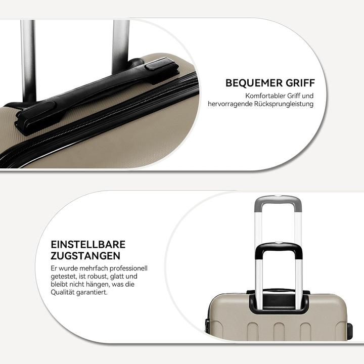 Actual product image Beibye 3-teiliges Hartschalenkoffer-Set (110 l)