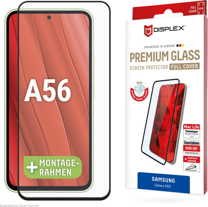 Produktbild Displex Premium Glass, Full Cover Panzerglas (1 Stück, Samsung Galaxy A56)