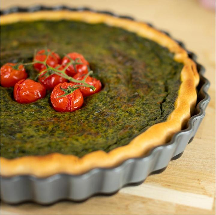 Moule à Tarte Céramique Küchenprofi - 27cm, Gris, Fait Au Portugal