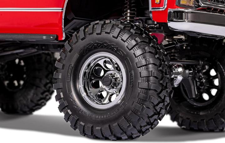 Actual product image Traxxas TRX-4 Chevy K10 High-Trail Electric Brushed Crawler 4WD 1:10 RTR Red (RTR Ready-to-Run)