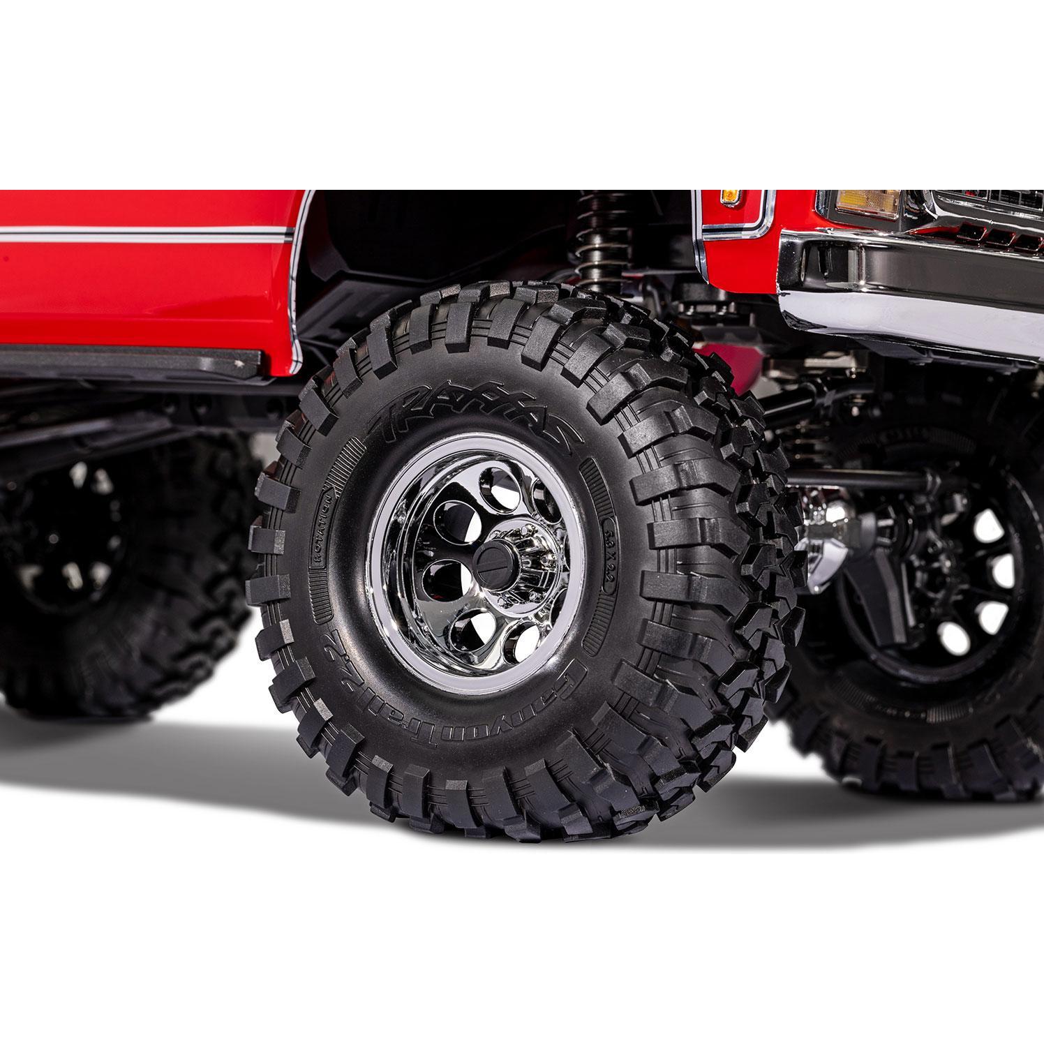 Traxxas TRX-4 Chevy K10 High-Trail Elektro Brushed Crawler 4WD 1:10 RTR Rot (RTR Ready-to-Run)