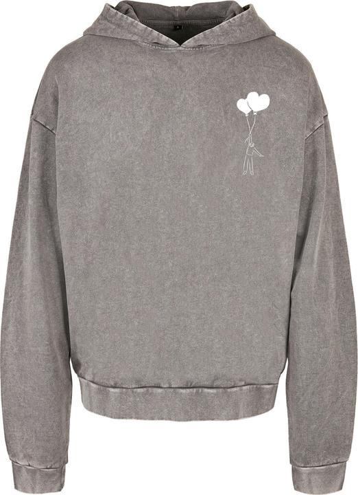 Produktbild Merchcode Love In The Air Acid Washed Oversize Hoody - 177189 (S)