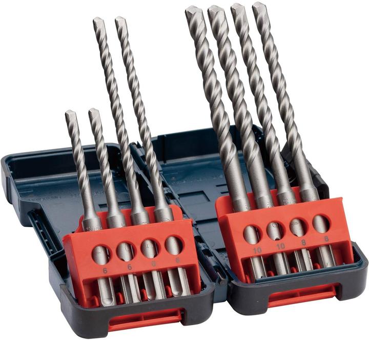 Produktbild Bosch Professional Zubehör Hammerbohrerset SDS plus-3, 8-tlg., Tough Box, 6–10 mm (6 mm, 10 mm, 8 mm)