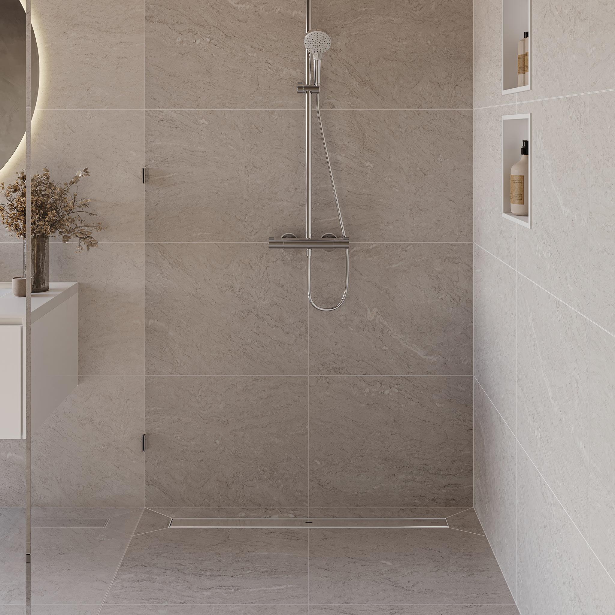 Thumbnail - hansgrohe, Duschrinne, HG Duschrinne RainDrain Allround Komplettset 1200mm (1395 mm)