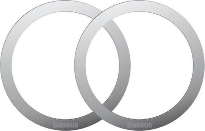 Actual product image Baseus Halo Series Magnetic Metal Ring2pcs/packSilver