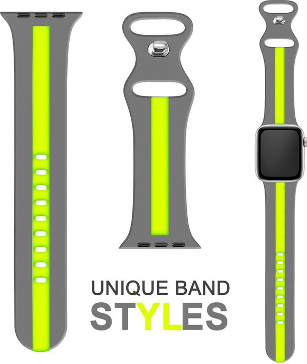 Produktbild Nalia Gestreiftes Smartwatch Silikon Armband (Silikon)