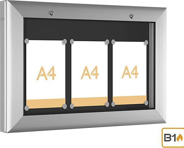 Produktbild kaiserkraft Schaukasten für Innen- und Aussenbereich (Magnettafel, 80 x 54 cm)