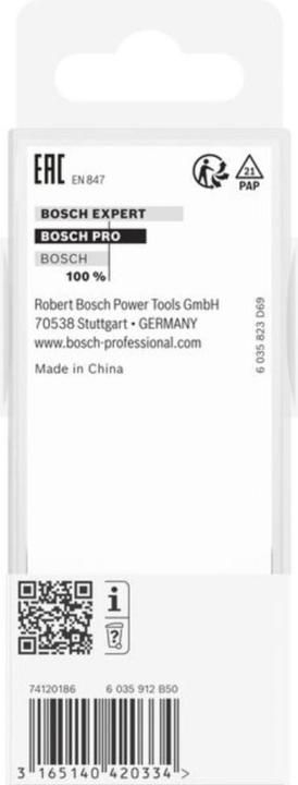Produktbild Bosch Professional Zubehör Nutfräser, 12 mm, D1 30 mm, L 40 mm, G 81 mm
