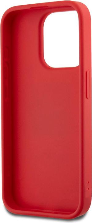 Actual product image DKNY PU Leather Stack Logo Wrist Strap Case for iPhone 15 Pro Red (Apple iPhone 15 Pro)