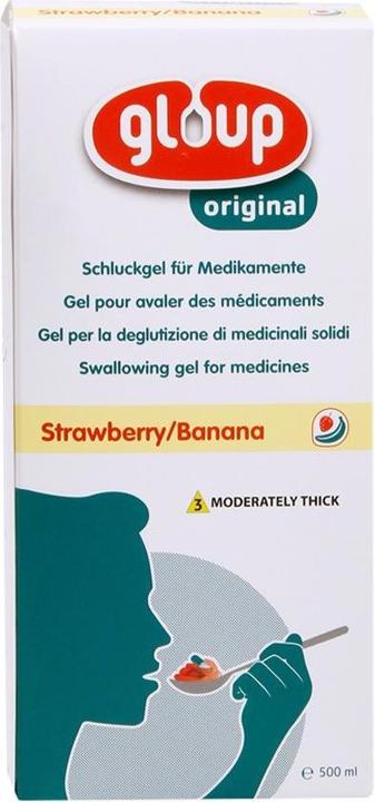 Produktbild Gloup Schluck Gel für Medikamente Original mit Erdbeer-Bananen-Aroma (1 x, 500 ml, 611 g)