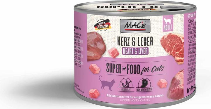 Produktbild MAC's CAT Herz & Leber (Adult, 1 Stk., 200 g)