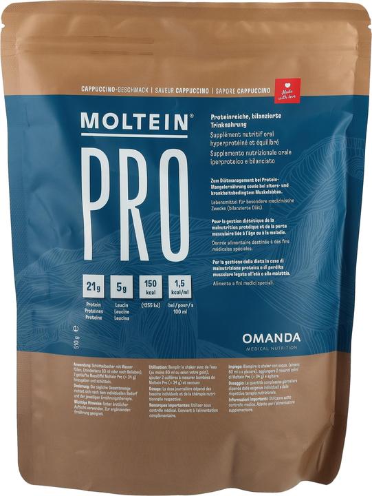 Produktbild Moltein Pro 1.5 Cappuccino (510g) (Cappuccino, 1 Stk., 510 g)